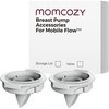 image:imageMomcozy Wearable Breast Pump Hands Free Upgraded Mobile Flow  M9 App Discreet Control with Personalized MultiModes amp 15 Levels Wearable Breast Pump 24mm 2 Pack Cozy RedDuckbill Valve Upgraded  2 Pack