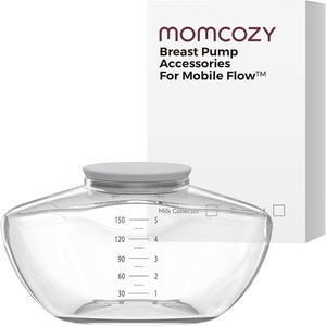 image:imageMomcozy Wearable Breast Pump Hands Free Upgraded Mobile Flow  M9 App Discreet Control with Personalized MultiModes amp 15 Levels Wearable Breast Pump 24mm 2 Pack Cozy RedStorage Bottle Upgraded  1 Pack