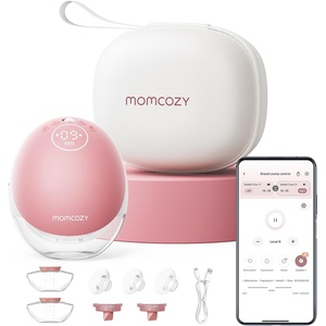 image:imageMomcozy Wearable Breast Pump Hands Free Upgraded Mobile Flow  M9 App Discreet Control with Personalized MultiModes amp 15 Levels Wearable Breast Pump 24mm 2 Pack Cozy Red1 PumpCozy Red