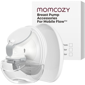 image:imageMomcozy Wearable Breast Pump Hands Free Upgraded Mobile Flow  M9 App Discreet Control with Personalized MultiModes amp 15 Levels Wearable Breast Pump 24mm 2 Pack Cozy RedFull Set 24mm Upgraded  1 Pack