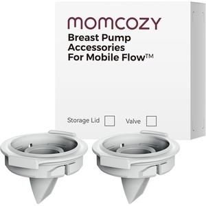 image:imageMomcozy Wearable Breast Pump Hands Free Upgraded Mobile Flow  M9 App Discreet Control with Personalized MultiModes amp 15 Levels Wearable Breast Pump 24mm 2 Pack Cozy RedDuckbill Valve Upgraded  2 Pack