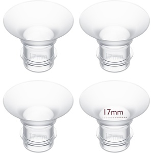 image:imageMomcozy Wearable Breast Pump Hands Free Upgraded Mobile Flow  M9 App Discreet Control with Personalized MultiModes amp 15 Levels Wearable Breast Pump 24mm 2 Pack Cozy Red4PCS17mm