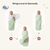 image:imageMomcozy Airflow Baby Swaddle 100 Cotton Lightweight amp Ultra Breathable Ideal for Hot Sleeper Baby Reduce Startle Reflex Newborn Boys Girls Registry Essentials 2Pack Sea MistSea Mist