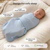 image:imageMomcozy Airflow Baby Swaddle 100 Cotton Lightweight amp Ultra Breathable Ideal for Hot Sleeper Baby Reduce Startle Reflex Newborn Boys Girls Registry Essentials 2Pack Sea MistSea Mist