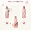 image:imageMomcozy Airflow Baby Swaddle 100 Cotton Lightweight amp Ultra Breathable Ideal for Hot Sleeper Baby Reduce Startle Reflex Newborn Boys Girls Registry Essentials 2Pack Sea MistPetal Mist
