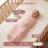 image:imageMomcozy Airflow Baby Swaddle 100 Cotton Lightweight amp Ultra Breathable Ideal for Hot Sleeper Baby Reduce Startle Reflex Newborn Boys Girls Registry Essentials 2Pack Sea MistPetal Mist