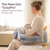image:imageMomcozy Innovative Safety Guard Nursing Pillow  Firm amp Springy Memory Foam  Stable Ergonomic Support amp Comfort  Wider Breastfeeding Cushion Adjustable Removable Cover GreenCozyprogrey With Lumbar Support