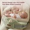 image:imageMomcozy Innovative Safety Guard Nursing Pillow  Firm amp Springy Memory Foam  Stable Ergonomic Support amp Comfort  Wider Breastfeeding Cushion Adjustable Removable Cover GreenCozyprogreen With Lumbar Support