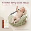 image:imageMomcozy Innovative Safety Guard Nursing Pillow  Firm amp Springy Memory Foam  Stable Ergonomic Support amp Comfort  Wider Breastfeeding Cushion Adjustable Removable Cover GreenCozyprogreen With Lumbar Support