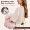 image:imageMomcozy Original Nursing Pillow for BreastfeedingInnovative Safety Guard Wider Feeding Pillows for More Support for Mom amp Baby Easier Nursing amp Hand Free Fit for All Removable Cotton CoverPink Snuggle