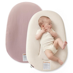 image:imageMomcozy Baby Lounger Infant Support Cushion with Soft Breathable Natural Cotton Cover Great for Newborns Portable amp Machine WashableSoft TaupeTaupe