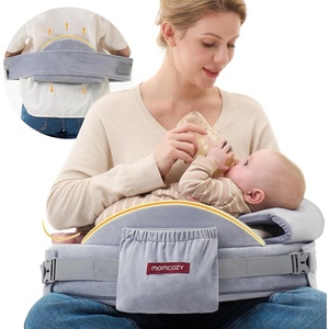 image:imageMomcozy Innovative Safety Guard Nursing Pillow  Firm amp Springy Memory Foam  Stable Ergonomic Support amp Comfort  Wider Breastfeeding Cushion Adjustable Removable Cover GreenCozyprogrey With Lumbar Support