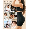 image:imageMomcozy Tummy Control Shapewear Shorts HighWaist NoRoll Body Shaper Seamless Underwear for Postpartum amp Daily DressBlack
