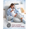 image:imageMomcozy Cooling Cover for Pregnancy Pillows UShaped Full Body Maternity Pillow for Side Sleepers 57 Inch  Support for Back Hip Belly Legs for Pregnant Women Pillowcase Only