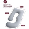 image:imageMomcozy Cooling Cover for Pregnancy Pillows UShaped Full Body Maternity Pillow for Side Sleepers 57 Inch  Support for Back Hip Belly Legs for Pregnant Women Pillowcase Only