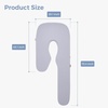 image:imageMomcozy Cooling Pregnancy Pillow Cover for Dreamlign U Pro Maternity Pillow for Sleeping Adjustable Leg Pillow Support for Back Hip Belly for Pregnant Women 5072 in Body Pillow Only Pillowcase