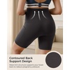 image:imageMomcozy Women Seamless Maternity Biker Shorts with Pocket 6 Over Belly High Waisted Pregnancy Yoga Shorts Casual ActivewearDusty Blue