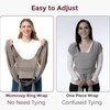 image:imageMomcozy Baby Carrier AirMesh  The Perfect Summer Water Sling for Newborns to Toddler 835 lbs  Cooling Breathable and Lightweight Baby Wrap Nice for Summer Pool Beach Swimming Lavender MistBrown