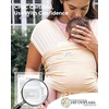 image:imageMomcozy Baby Carrier AirMesh  The Perfect Summer Water Sling for Newborns to Toddler 835 lbs  Cooling Breathable and Lightweight Baby Wrap Nice for Summer Pool Beach Swimming Lavender MistLight Beige