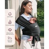 image:imageMomcozy Baby Carrier AirMesh  The Perfect Summer Water Sling for Newborns to Toddler 835 lbs  Cooling Breathable and Lightweight Baby Wrap Nice for Summer Pool Beach Swimming Lavender MistAir MeshBlack