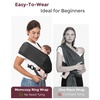 image:imageMomcozy Baby Carrier AirMesh  The Perfect Summer Water Sling for Newborns to Toddler 835 lbs  Cooling Breathable and Lightweight Baby Wrap Nice for Summer Pool Beach Swimming Lavender MistAir MeshBlack