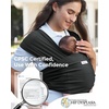 image:imageMomcozy Baby Carrier AirMesh  The Perfect Summer Water Sling for Newborns to Toddler 835 lbs  Cooling Breathable and Lightweight Baby Wrap Nice for Summer Pool Beach Swimming Lavender MistAir MeshBlack