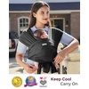 image:imageMomcozy Baby Carrier AirMesh  The Perfect Summer Water Sling for Newborns to Toddler 835 lbs  Cooling Breathable and Lightweight Baby Wrap Nice for Summer Pool Beach Swimming Lavender MistAir MeshBlack