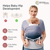 image:imageMomcozy Baby Carrier AirMesh  The Perfect Summer Water Sling for Newborns to Toddler 835 lbs  Cooling Breathable and Lightweight Baby Wrap Nice for Summer Pool Beach Swimming Lavender MistGradient Blue