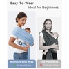 image:imageMomcozy Baby Carrier AirMesh  The Perfect Summer Water Sling for Newborns to Toddler 835 lbs  Cooling Breathable and Lightweight Baby Wrap Nice for Summer Pool Beach Swimming Lavender MistAir MeshLight Blue