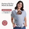 image:imageMomcozy Baby Carrier AirMesh  The Perfect Summer Water Sling for Newborns to Toddler 835 lbs  Cooling Breathable and Lightweight Baby Wrap Nice for Summer Pool Beach Swimming Lavender MistGrey
