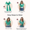 image:imageMomcozy Baby Carrier AirMesh  The Perfect Summer Water Sling for Newborns to Toddler 835 lbs  Cooling Breathable and Lightweight Baby Wrap Nice for Summer Pool Beach Swimming Lavender MistAir MeshLake Green