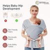 image:imageMomcozy Baby Carrier AirMesh  The Perfect Summer Water Sling for Newborns to Toddler 835 lbs  Cooling Breathable and Lightweight Baby Wrap Nice for Summer Pool Beach Swimming Lavender MistGrey