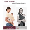 image:imageMomcozy Baby Carrier AirMesh  The Perfect Summer Water Sling for Newborns to Toddler 835 lbs  Cooling Breathable and Lightweight Baby Wrap Nice for Summer Pool Beach Swimming Lavender MistLight Beige