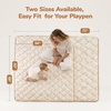 image:imageMomcozy Baby Play Mat for Floor 59x71 Thickened Playpen Mat Playmate for Baby Tummy Time Waterproof amp NonSlip Foldable Outdoor Mat with Carrying Handle Forest WorldUrban Safari