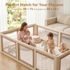 image:imageMomcozy Baby Play Mat for Floor 59x71 Thickened Playpen Mat Playmate for Baby Tummy Time Waterproof amp NonSlip Foldable Outdoor Mat with Carrying Handle Forest WorldUrban Safari