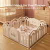 image:imageMomcozy Baby Play Mat for Floor 59x71 Thickened Playpen Mat Playmate for Baby Tummy Time Waterproof amp NonSlip Foldable Outdoor Mat with Carrying Handle Forest WorldCrayon