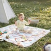 image:imageMomcozy Baby Play Mat for Floor 59x71 Thickened Playpen Mat Playmate for Baby Tummy Time Waterproof amp NonSlip Foldable Outdoor Mat with Carrying Handle Forest WorldCrayon