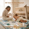 image:imageMomcozy Baby Play Mat for Floor 59x71 Thickened Playpen Mat Playmate for Baby Tummy Time Waterproof amp NonSlip Foldable Outdoor Mat with Carrying Handle Forest WorldForest World