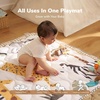 image:imageMomcozy Baby Play Mat for Floor 59x71 Thickened Playpen Mat Playmate for Baby Tummy Time Waterproof amp NonSlip Foldable Outdoor Mat with Carrying Handle Forest WorldGiraffe