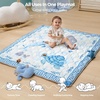 image:imageMomcozy Baby Play Mat for Floor 59x71 Thickened Playpen Mat Playmate for Baby Tummy Time Waterproof amp NonSlip Foldable Outdoor Mat with Carrying Handle Forest WorldBlue Ocean