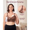 image:imageMomcozy HandsFree Pumping amp Nursing Bra AllinOne Breastfeeding Pump Bra Fixed Padding for Shape amp SupportChocolate