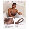 image:imageMomcozy HandsFree Pumping amp Nursing Bra AllinOne Breastfeeding Pump Bra Fixed Padding for Shape amp SupportChocolate