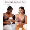 image:imageMomcozy HandsFree Pumping amp Nursing Bra AllinOne Breastfeeding Pump Bra Fixed Padding for Shape amp SupportChocolate