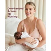 image:imageMomcozy HandsFree Pumping amp Nursing Bra AllinOne Breastfeeding Pump Bra Fixed Padding for Shape amp SupportOyster Pink