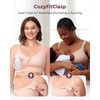 image:imageMomcozy HandsFree Pumping amp Nursing Bra AllinOne Breastfeeding Pump Bra Fixed Padding for Shape amp SupportOyster Pink