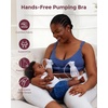 image:imageMomcozy HandsFree Pumping amp Nursing Bra AllinOne Breastfeeding Pump Bra Fixed Padding for Shape amp SupportTwilight Blue