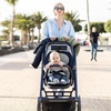 image:imageMomcozy Reversible Stroller Seat Liner WaterResistant amp Easy Clean Side Breathable amp Comfortable Mesh Side Universal 3Hole Adjustable Design AllSeason Cushion Pad for Strollers CarriagesBlue Gray