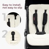 image:imageMomcozy Reversible Stroller Seat Liner WaterResistant amp Easy Clean Side Breathable amp Comfortable Mesh Side Universal 3Hole Adjustable Design AllSeason Cushion Pad for Strollers CarriagesCarbon Black
