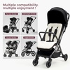 image:imageMomcozy Reversible Stroller Seat Liner WaterResistant amp Easy Clean Side Breathable amp Comfortable Mesh Side Universal 3Hole Adjustable Design AllSeason Cushion Pad for Strollers CarriagesKhaki