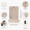 image:imageMomcozy Reversible Stroller Seat Liner WaterResistant amp Easy Clean Side Breathable amp Comfortable Mesh Side Universal 3Hole Adjustable Design AllSeason Cushion Pad for Strollers CarriagesKhaki